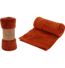 Fleece Deken - 125x150 - Terra Cotta