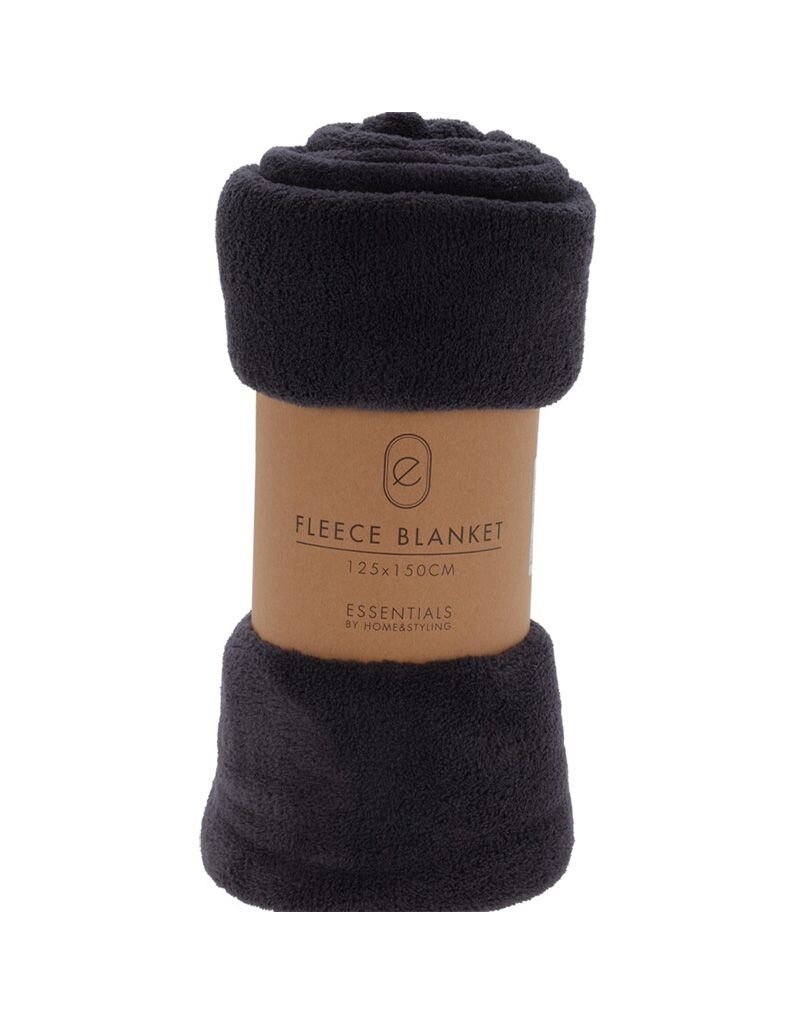 Fleece Deken - 125x150 - Donkergrijs