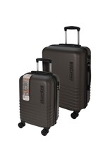 Explorer Kofferset - 2 Delig - 36L Handbagage + 60L Ruimbagage - TSA Slot - Expandable -Donkergrijs