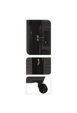 Explorer Kofferset - 2 Delig - 36L Handbagage + 60L Ruimbagage - TSA Slot - Expandable -Donkergrijs