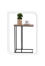 Trends4You Bijzettafel - Banktafeltje - metaal en hout - 40x26xH58cm