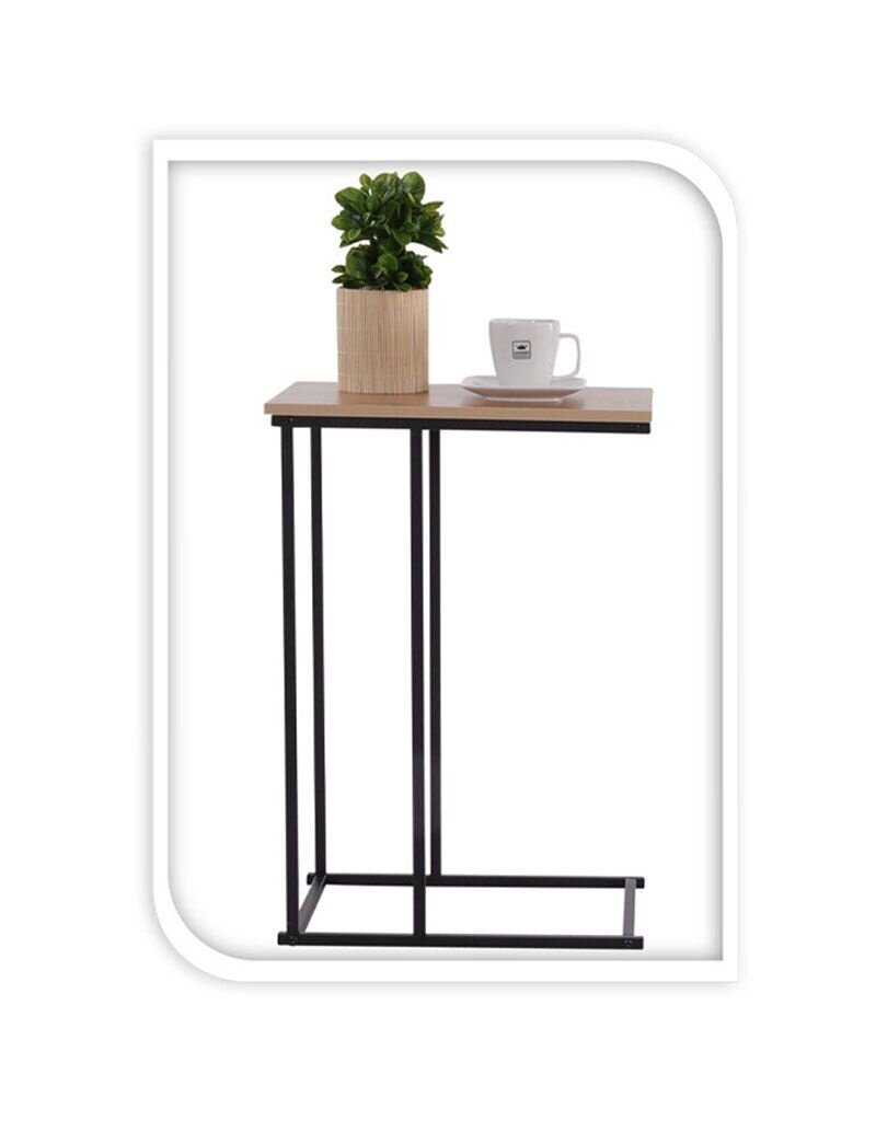 Trends4You Bijzettafel - Banktafeltje - metaal en hout - 40x26xH58cm