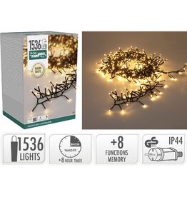 S.I.A. Treecluster Kerstboomverlichting - 1536led - warm wit