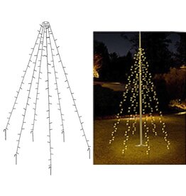 Vlaggenmast verlichting 400 LED's - 800cm