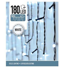 IJspegel verlichting - 180 LED - 6 meter - wit