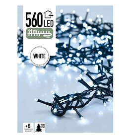Micro Cluster 560 LED's - 11 meter - wit - 8 functies + geheugen