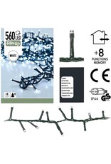Micro Cluster 560 LED's - 11 meter - wit - 8 functies + geheugen