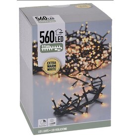 Micro Cluster 560 LED - 11m - met timer en dimmer - extra warm wit