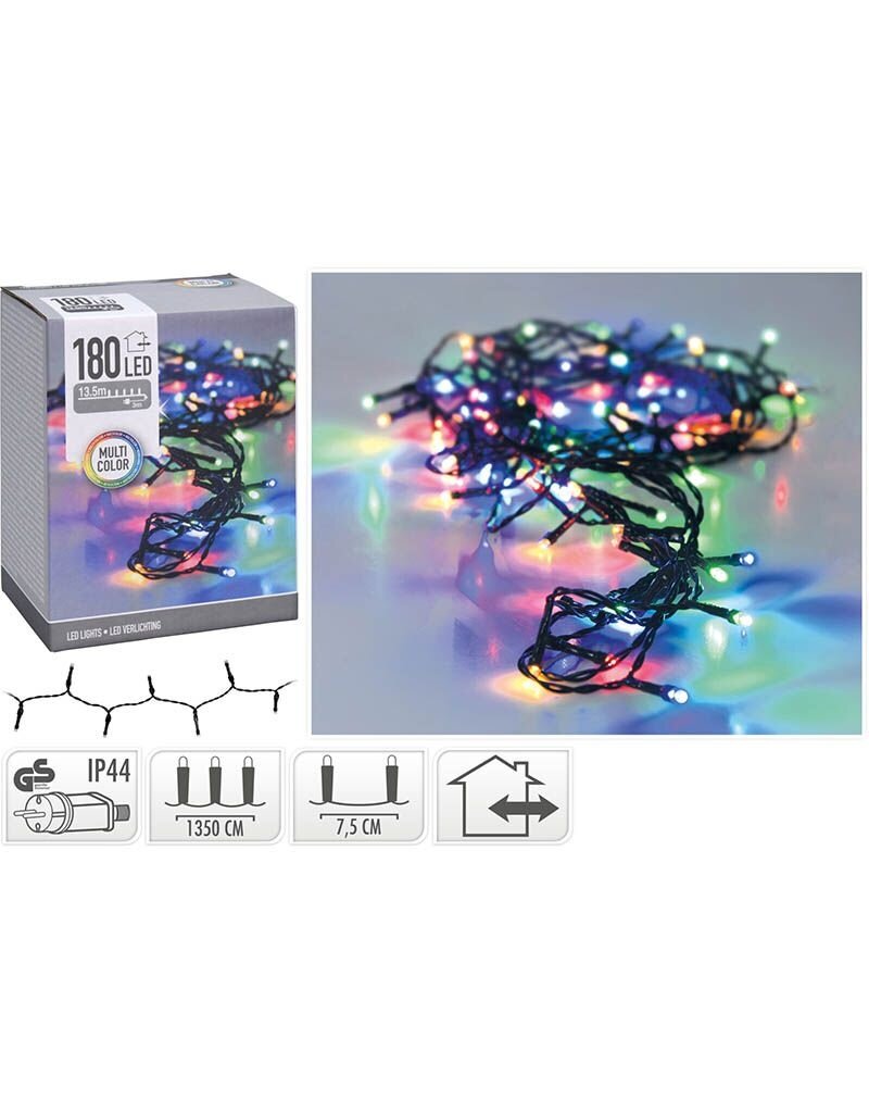 LED-verlichting - 180 LED's - 13.5 meter - multicolor