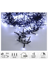 Maxi Cluster Kerstverlichting - 400 led - 6m - wit - Timer - Lichtfuncties - Geheugen - Buiten