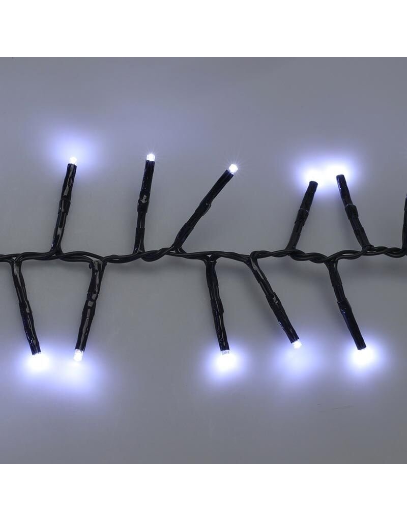Maxi Cluster Kerstverlichting - 400 led - 6m - wit - Timer - Lichtfuncties - Geheugen - Buiten