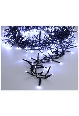 Maxi Cluster Kerstverlichting - 400 led - 6m - wit - Timer - Lichtfuncties - Geheugen - Buiten