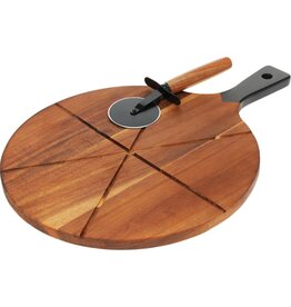 Pizza Snijplank met handvat - met Pizzasnijder