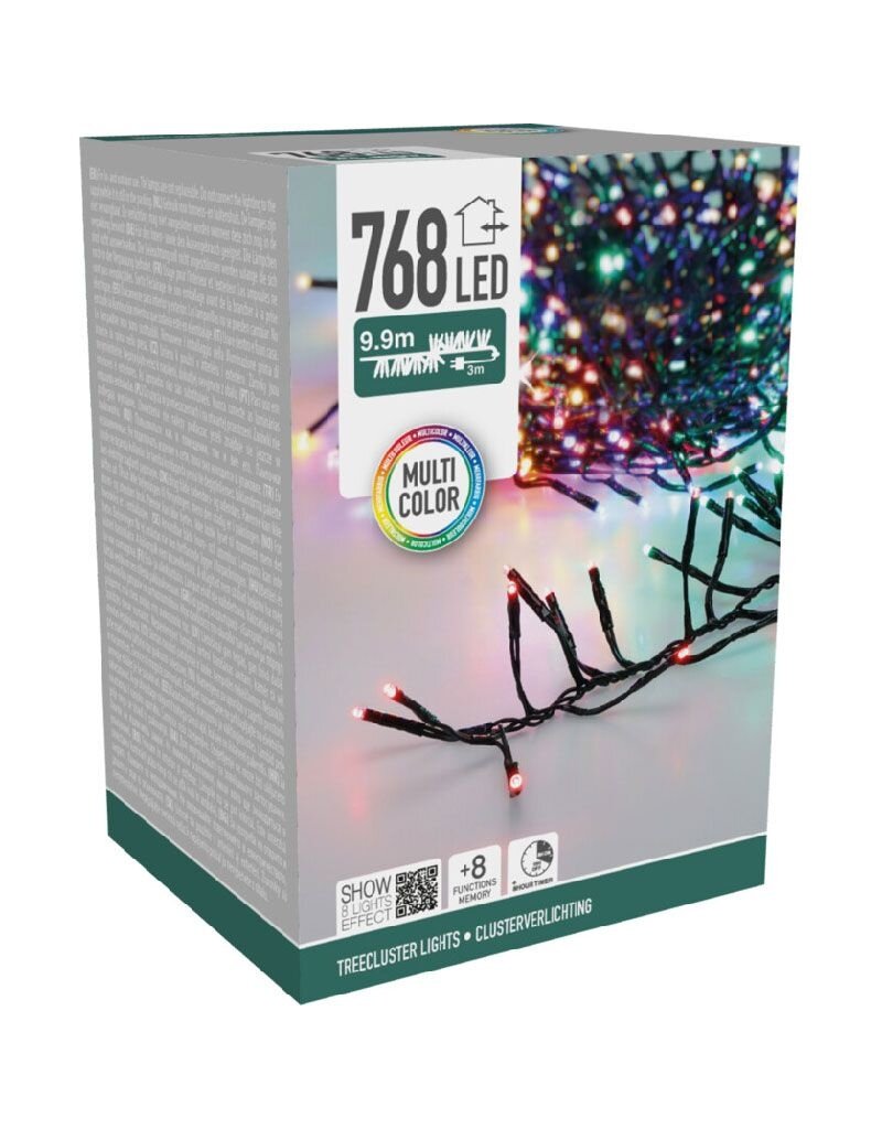 S.I.A. Treecluster Kerstboomverlichting - 768led - multicolor
