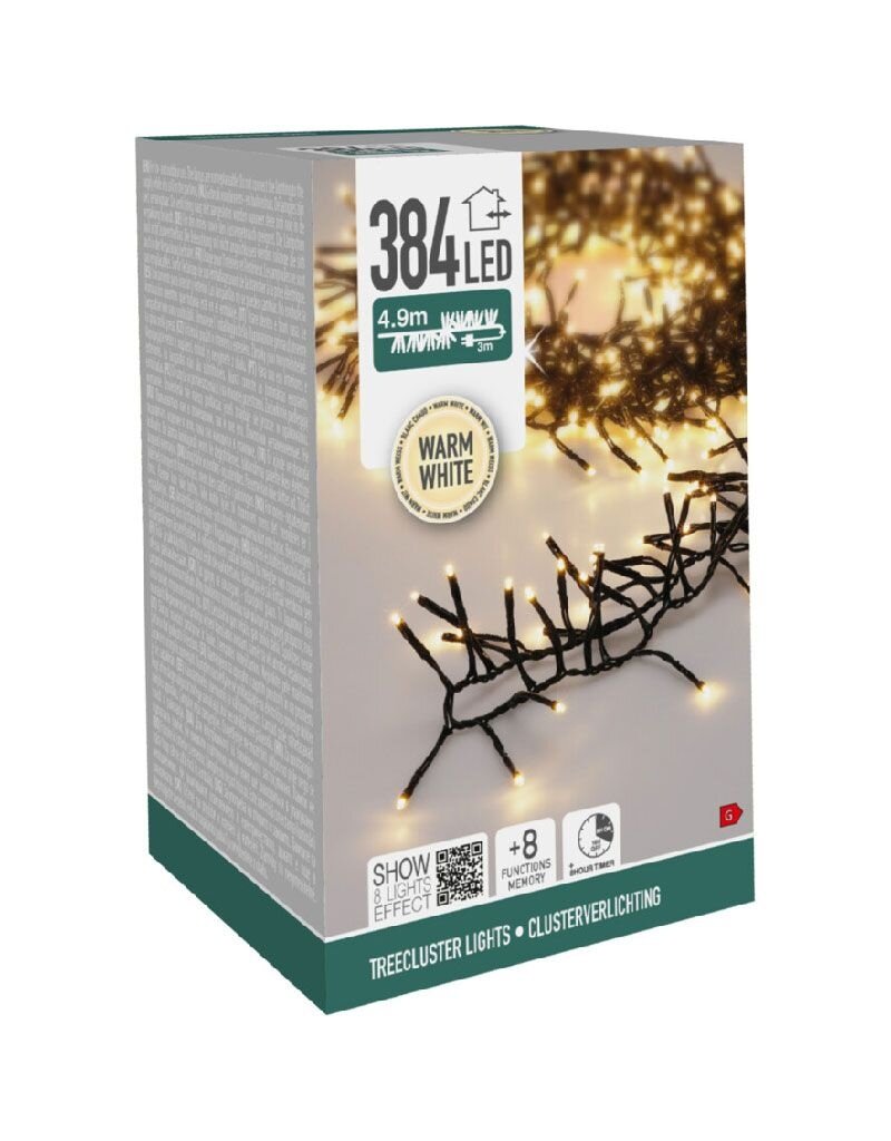S.I.A. Treecluster Kerstboomverlichting - 384led - warm wit