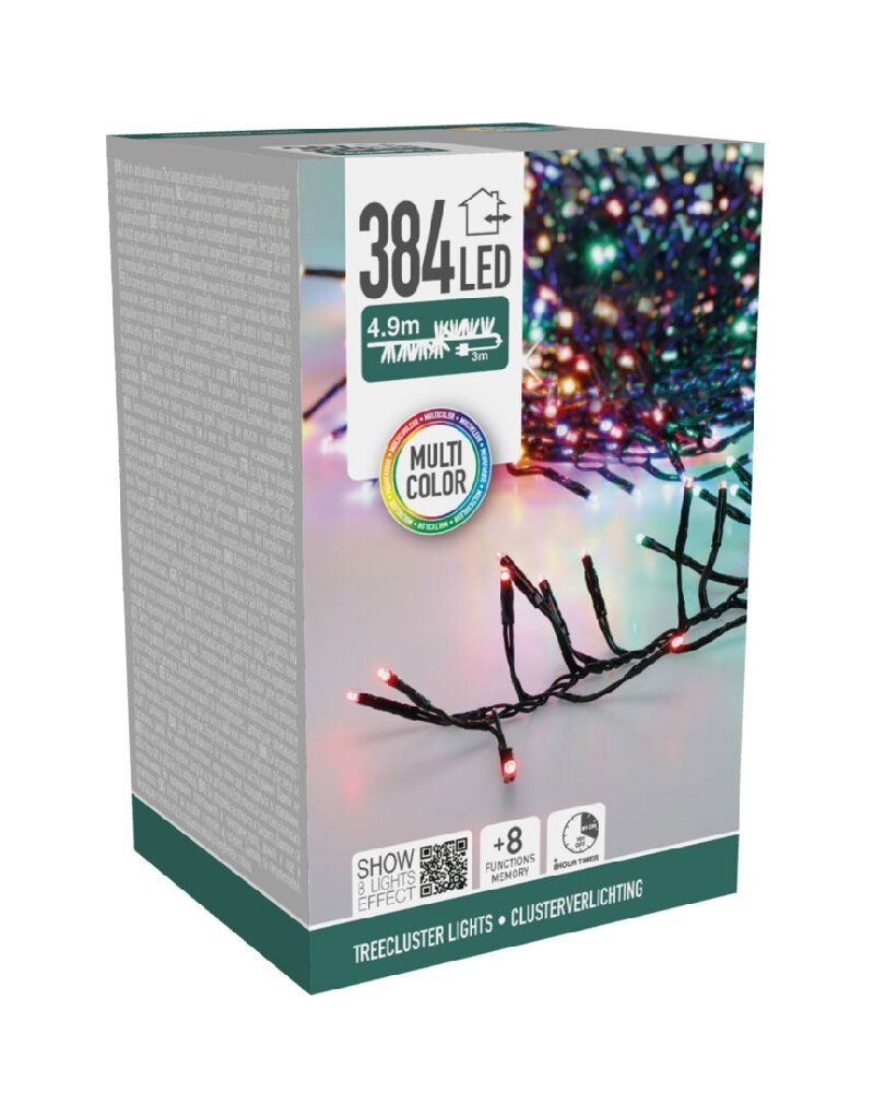 S.I.A. Treecluster Kerstboomverlichting - 384led - multicolor