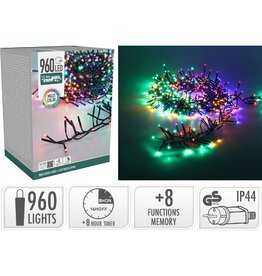 S.I.A. Treecluster Kerstboomverlichting - 960led - multicolor