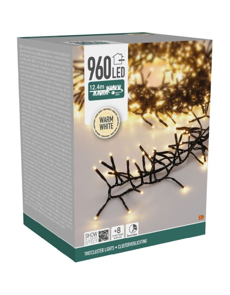 S.I.A. Treecluster Kerstboomverlichting - 960led - warm wit