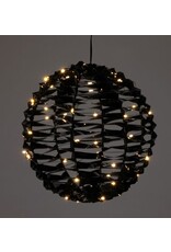Verlichte Bal - Zwart - 25 cm - 60 led