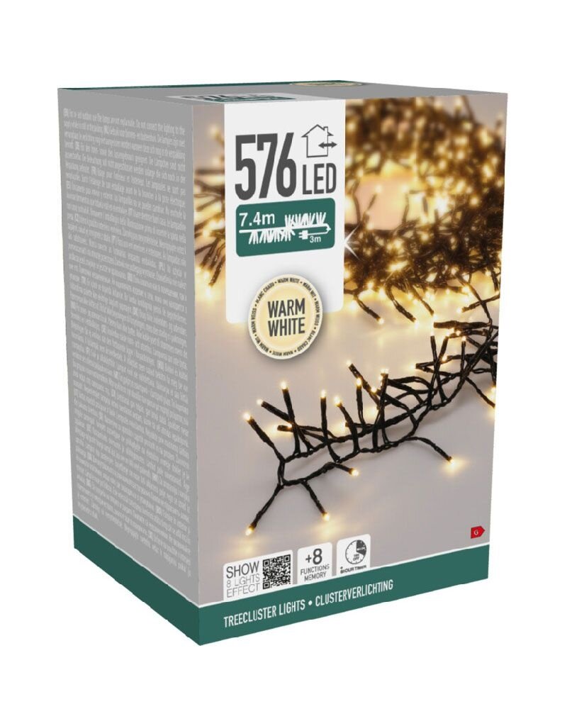 S.I.A. Treecluster Kerstboomverlichting - 576led - warm wit