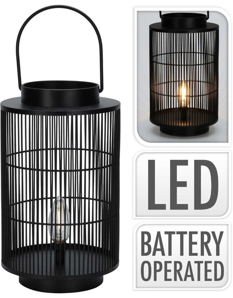 Lantaarn 30 cm - Led - Metaal