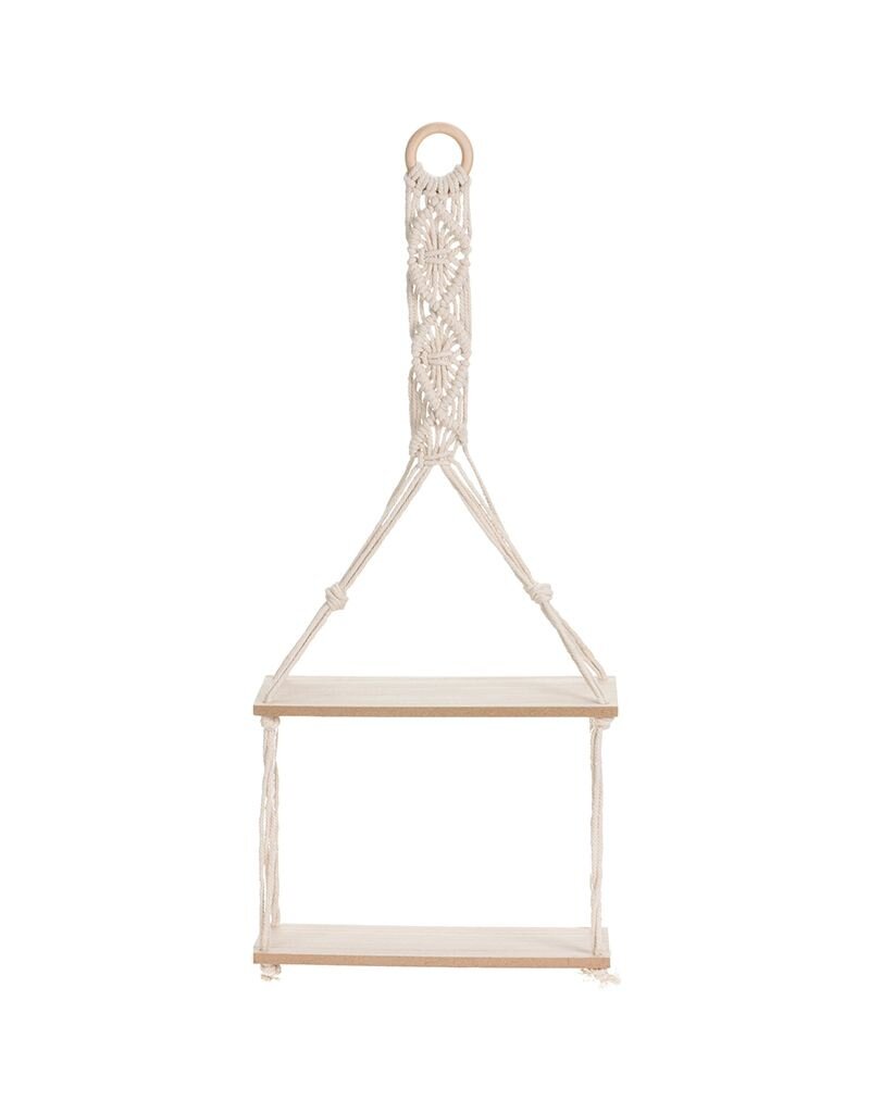 Hangplateau met Touw Decoratie - 2 plateaus