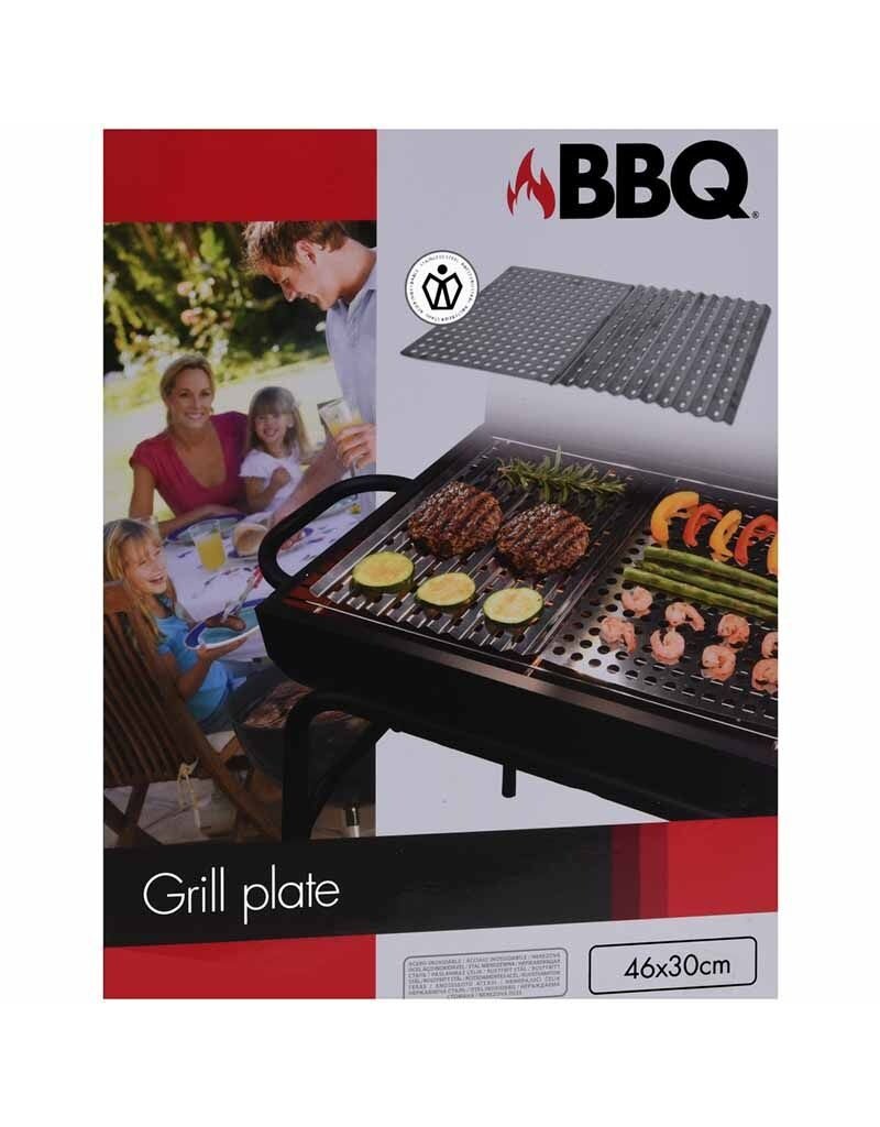 BBQ Barbecue RVS grillplaten - 2 stuks
