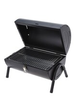 Houtskoolbarbecue - Cilindervorm - Tafelmodel - Mat Zwart