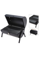 Houtskoolbarbecue - Cilindervorm - Tafelmodel - Mat Zwart