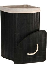 Ceruzo Bamboe Wasmand - Hoek Model - 72L - Zwart