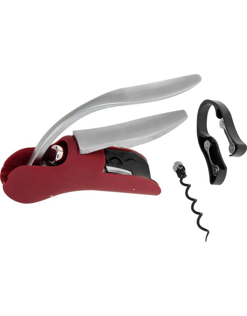 Excellent Houseware Luxe Kurkentrekker met foliesnijder rood