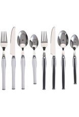 Excellent Houseware Bestekset 24-dlg - RVS - wit of zwart