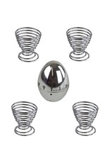 Kookwekker met 4 eierdopjes