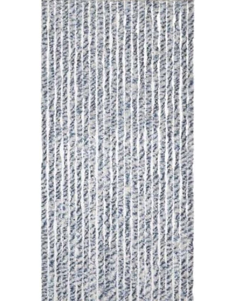 Vliegengordijn - Kattenstaart - 90x200cm - grijs/wit