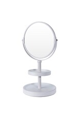 Make-up spiegel - dubbelzijdig - vergrotend - wit