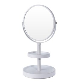 Make-up spiegel - dubbelzijdig - vergrotend - wit