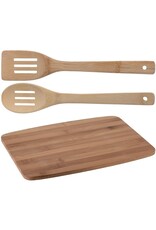 Excellent Houseware Bamboe snijplank - met spatels