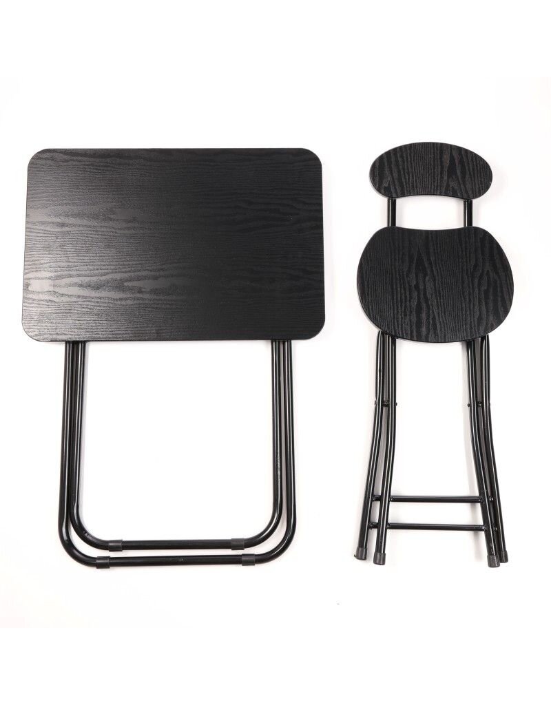 Ceruzo Klaptafel met Stoel - Zwart