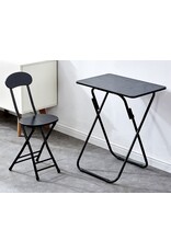 Ceruzo Klaptafel met Stoel - Zwart