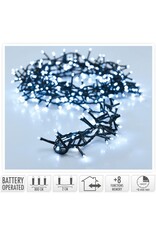 Micro Cluster 200 led - 4m - wit - Batterij - Lichtfuncties - Geheugen - Timer