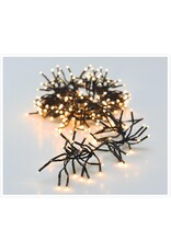 Clusterverlichting 192 led -  1.4m - extra warm wit - Batterij - Lichtfuncties - Geheugen - Timer