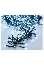 Clusterverlichting 192 led -  1.4m - wit - Batterij - Lichtfuncties - Geheugen - Timer