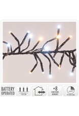 Clusterverlichting 192 led -  1.4m - two tone adorable - Batterij - Lichtfuncties - Geheugen - Timer