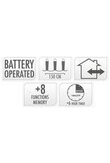Clusterverlichting 192 led -  1.4m - two tone adorable - Batterij - Lichtfuncties - Geheugen - Timer