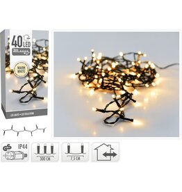 LED-verlichting - 40 LED - 3 meter - warm wit