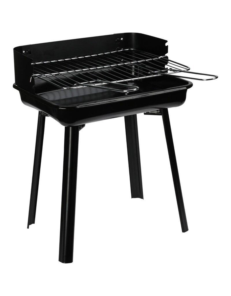 BBQ Houtskool  - Mini Barbecue - 36x31xH45 cm - grillrooster 33x26 cm - Windscherm