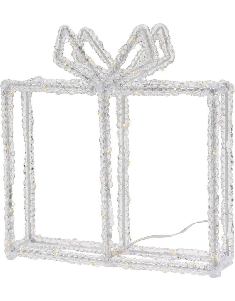 Kerstverlichting Kado - 80 led - 23 cm hoog - Timer - op batterijen - buiten en binnen