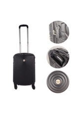 Ceruzo Handbagage Koffer - 51.5 cm - Zwart