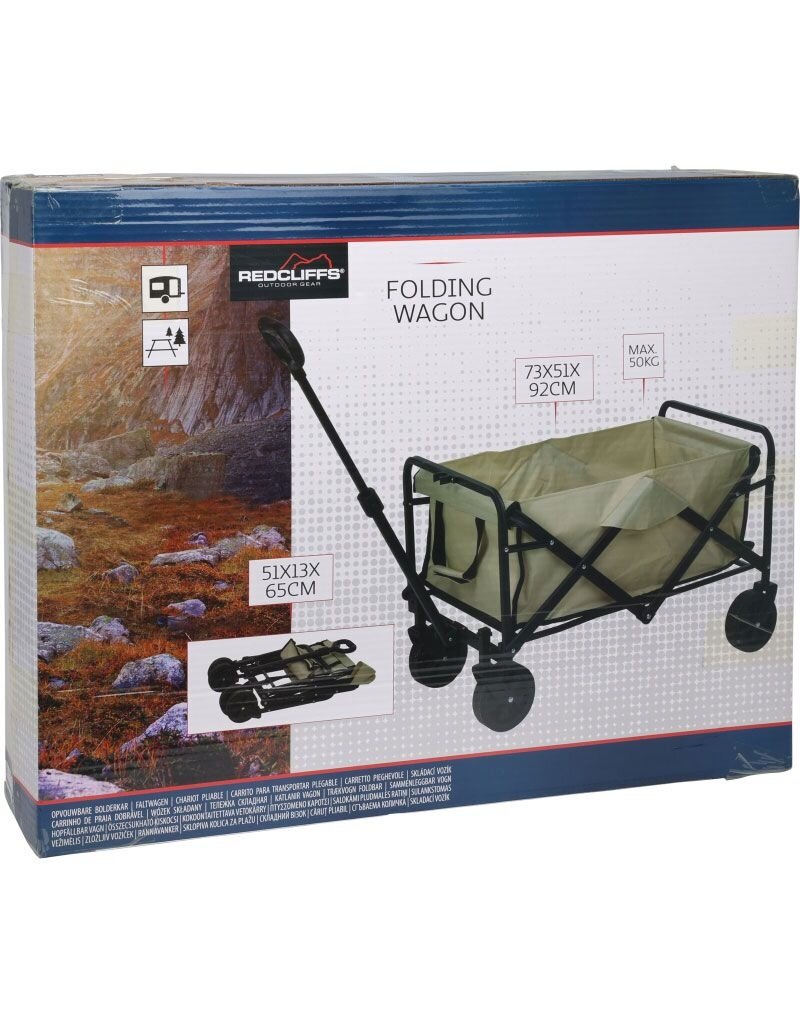 Redcliffs Bolderkar - Vouwbaar - 73x51x92cm - Beige