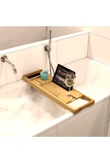 Ceruzo Badplank - Verstelbaar - Bamboe - met Boekenhouder